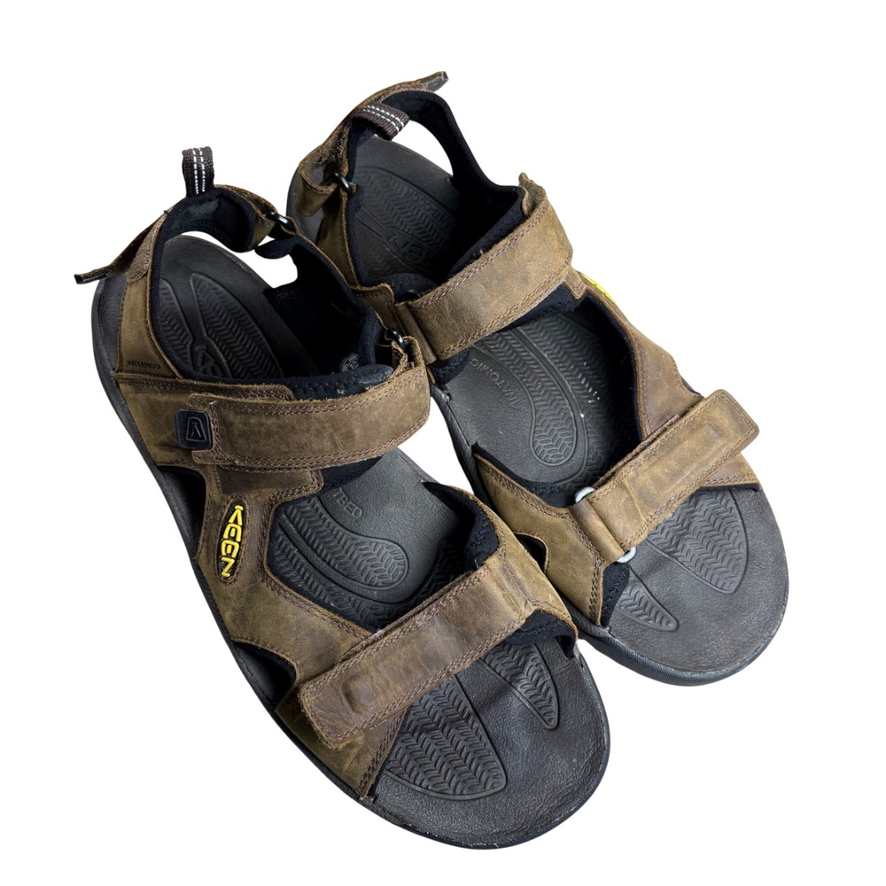 Keen Targhee III Open Toe Sandals Mens 14 Bison Mulch Leather Hiking Gorpcore